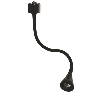 ΣΠΟΤ ΡΑΓΑΣ FLEXIBLE 2 ΓΡΑΜΜΩΝ 3W 28cm 4000K ΜΑΥΡΟ PLUS