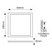 ΦΩΤΙΣΤΙΚΟ ΕΞΩΤΕΡΙΚΟ BACKLIGΗΤ UGR19 60X60 48W 6500Κ 220-240V ΛΕΥΚΟ