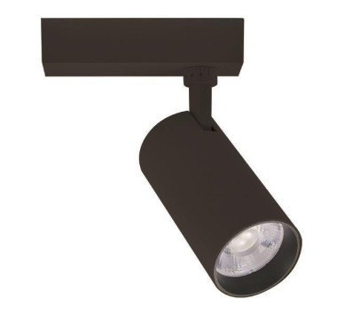 ΣΠΟΤ ΡΑΓΑΣ LED 2 ΓΡΑΜΜΩΝ 20W 4000K Φ70Χ160 ΜΑΥΡΟ PLUS