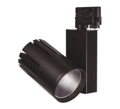 ΣΠΟΤ ΡΑΓΑΣ LED 30W 4000K 4 ΓΡΑΜΜΩΝ ΜΑΥΡΟ PLUS