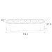 ΦΩΤΙΣΤΙΚΟ ΜΑΥΡΟ ΜΑΓΝΗΤΙΚΗΣ ΡΑΓΑΣ ULTRA SLIM 12W 3CCT 222xW25xH27.5mm 100⁰
