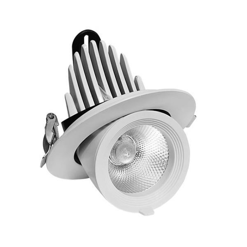ΣΠΟΤ ΧΩΝΕΥΤΟ ΚΙΝΗΤΗ ΒΑΣΗ 30W 3CCT Φ134 ΛΕΥΚΟ PRO