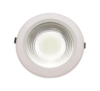 ΦΩΤΙΣΤΙΚΟ ΧΩΝΕΥΤΟ LED COB 30W 6500K Φ220 ΛΕΥΚΟ PLUS