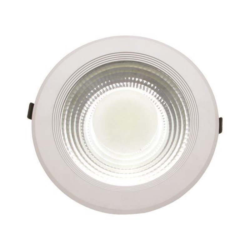 ΦΩΤΙΣΤΙΚΟ ΧΩΝΕΥΤΟ LED COB 30W 4000K Φ220 ΛΕΥΚΟ PLUS