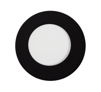 ΦΩΤΙΣΤΙΚΟ ΧΩΝΕΥΤΟ LED SLIM 3W 6500K Φ85 ΜΑΥΡΟ PLUS