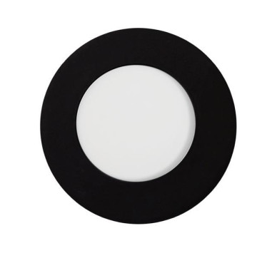 ΦΩΤΙΣΤΙΚΟ ΧΩΝΕΥΤΟ LED SLIM 3W 4000K Φ85 ΜΑΥΡΟ PLUS