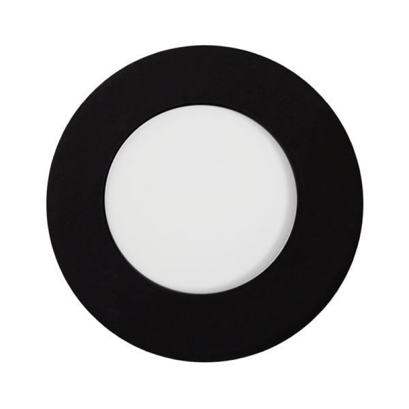 ΦΩΤΙΣΤΙΚΟ ΧΩΝΕΥΤΟ LED SLIM 3W 4000K Φ85 ΜΑΥΡΟ PLUS