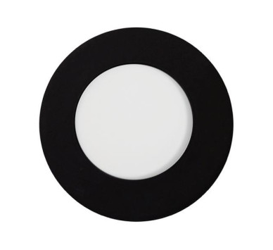 ΦΩΤΙΣΤΙΚΟ ΧΩΝΕΥΤΟ LED SLIM 3W 3000K Φ85 ΜΑΥΡΟ PLUS