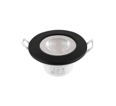 ΣΠΟΤ ΧΩΝΕΥΤΟ ΣΤΕΓΑΝΟ ΣΤΑΘΕΡΟ 5.5W Φ90 TRIAC 3CCT IP65 ΛΕΥΚΟ +ΜΑΥΡΟ ΚΑΠΑΚΙ