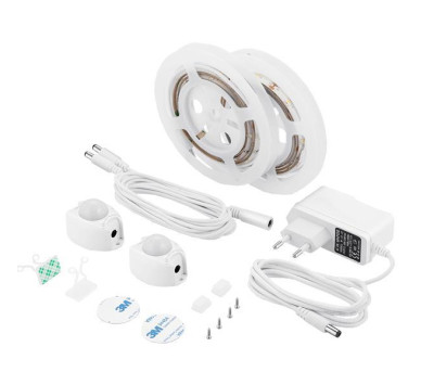 ΤΑΙΝΙΑ LED ΜΕ ΑΙΣΘΗΤΗΡΑ ΚΙΝΗΣΗΣ 1,2M 6W 12V 3000K IP65 ΣΕΤ 2ΤΜΧ PRO
