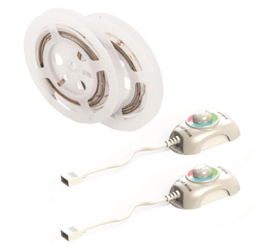 ΤΑΙΝΙΑ LED DIMMABLE ΜΕ ΑΙΣΘΗΤΗΡΑ ΚΙΝΗΣΗΣ 1,5M 9W 12V RGB IP65 ΣΕΤ 2ΤΜΧ PRO