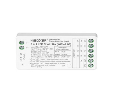 ΑΣΥΡΜΑΤΟ RF Wifi CONTROLLER RGB-RGBW 6A DC 12V/144W 24V/240W