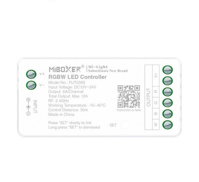 ΑΣΥΡΜΑΤΟ RF CONTROLLER RGBW 6A DC 12V/216W 24V/432W