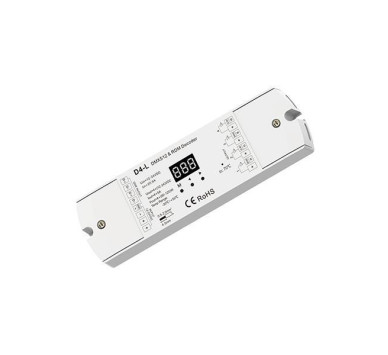 DMX512/RDM DECODER RGBW 5A*4CH 12-24VDC MAX20A D4-L