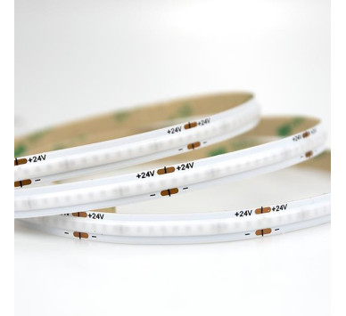 ΤΑΙΝΙΑ LED COB 5M 12W 24V ΜΠΛΕ 480L/M IP44 PRO