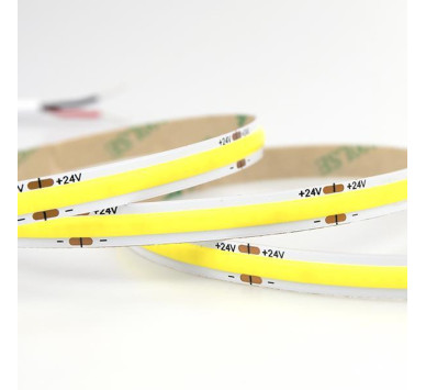ΤΑΙΝΙΑ LED COB 5M 12W 24V ΚΙΤΡΙΝΟ 480L/M IP44 PRO