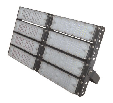 ΠΡΟΒΟΛΕΑΣ LED SMD 8Χ50/400W AC100-240V ΜΑΥΡΟΣ IP65 5000K PLUS