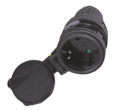 ΦΙΣ ΣΟΥΚΟ ΘΗΛΥΚΟ ΚΑΟΥΤΣΟΥΚ IP44 16Α 220-240V ΜΕ ΠΡΟΣΤΑΣΙΑ ΕΠΑΦΩΝ