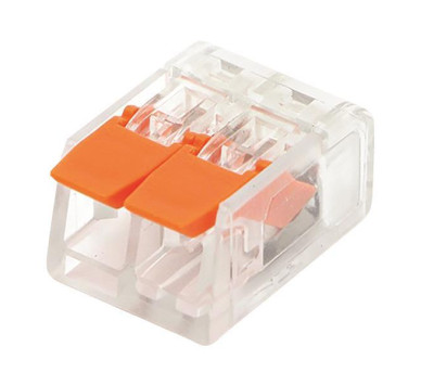 ΚΛΕΜΜΑ PCT-412 2 ΘΕΣΕΩΝ ΜΕ ΥΠΟΔΟΧΗ 0,20-4mm 32Α 400V ΠΟΡΤΟΚΑΛΙ