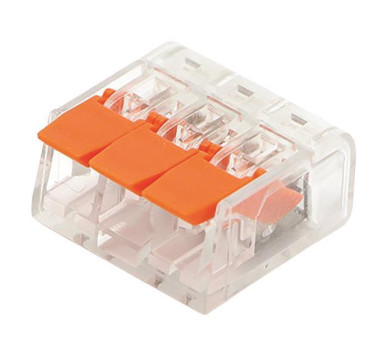 ΚΛΕΜΜΑ PCT-413 3 ΘΕΣΕΩΝ ΜΕ ΥΠΟΔΟΧΗ 0,20-4mm 32Α 400V ΠΟΡΤΟΚΑΛΙ