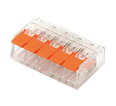 ΚΛΕΜΜΑ PCT-415 5 ΘΕΣΕΩΝ ΜΕ ΥΠΟΔΟΧΗ 0,20-4mm 32Α 400V ΠΟΡΤΟΚΑΛΙ