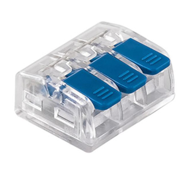 ΚΛΕΜΜΑ SL-413 3 ΘΕΣΕΩΝ ΜΕ ΥΠΟΔΟΧΗ 0,20-4mm 32Α 400V ΜΠΛΕ