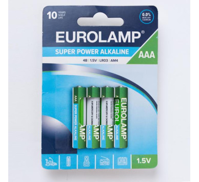 ΜΠΑΤΑΡΙΑ ΑΛΚΑΛΙΚΗ ΑΑΑ (LR03) 4τμχ 1.5V
