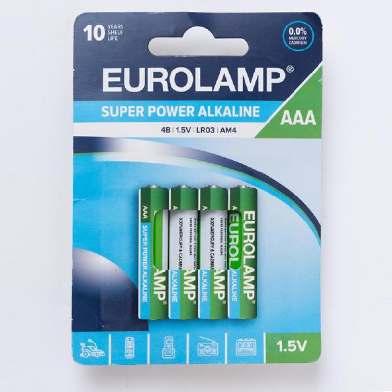 ΜΠΑΤΑΡΙΑ ΑΛΚΑΛΙΚΗ ΑΑΑ (LR03) 4τμχ 1.5V