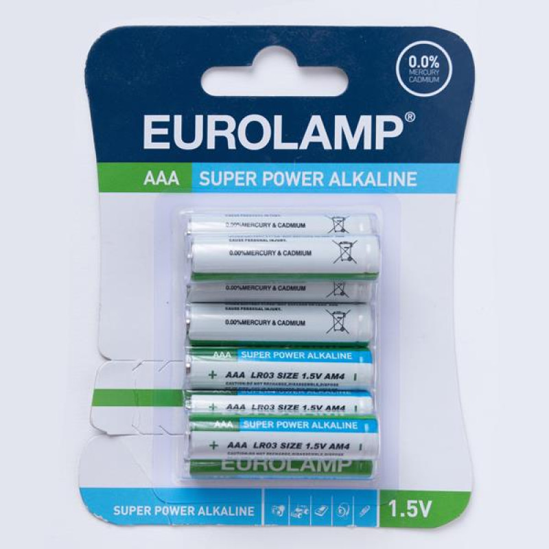 ΜΠΑΤΑΡΙΑ ΑΛΚΑΛΙΚΗ ΑΑΑ (LR03) 8τμχ 1,5V