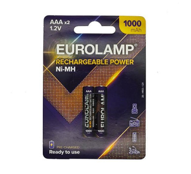 ΕΠΑΝΑΦΟΡΤΙΖΟΜΕΝΗ ΜΠΑΤΑΡΙΑ Ni-MH AAA (HR030) 1000mAh 2τμχ 1.2V