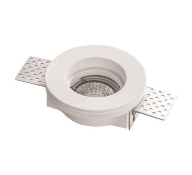 ΣΠΟΤ ΓΥΨΙΝΟ ΜΟΝΟ ΣΤΡΟΓΓΥΛΟ 1XGU10 Φ100x40mm