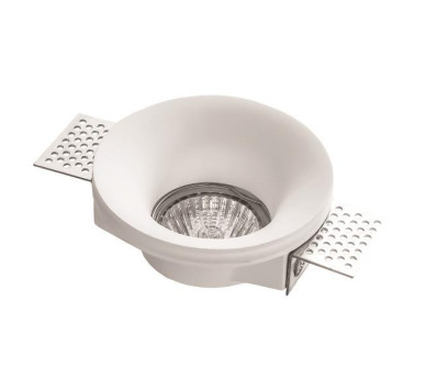 ΣΠΟΤ ΓΥΨΙΝΟ ΜΟΝΟ ΣΤΡΟΓΓΥΛΟ 1XGU10 Φ100x40mm