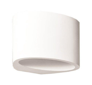 ΑΠΛΙΚΑ ΤΟΙΧΟΥ ΟΒΑΛ MEDIUM ΓΥΨΙΝΗ G9 1x6W 150x120x100