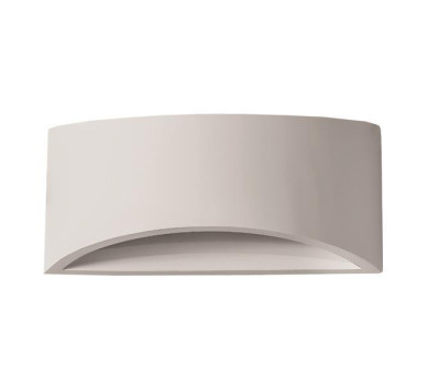 ΑΠΛΙΚΑ ΤΟΙΧΟΥ ΟΒΑΛ LARGE ΓΥΨΙΝΗ G9 2x6W 300x95x140