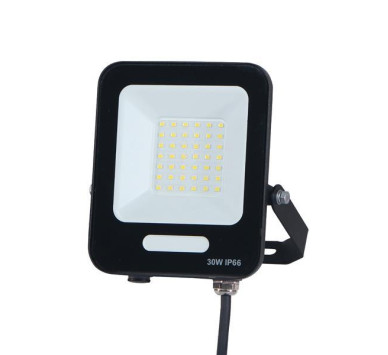 ΠΡΟΒΟΛΕΑΣ LED SMD 30W ΜΑΥΡΟΣ IP66 4000K PLUS