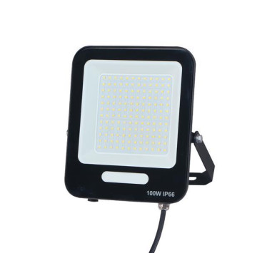 ΠΡΟΒΟΛΕΑΣ LED SMD 100W ΜΑΥΡΟΣ IP66 4000K PLUS