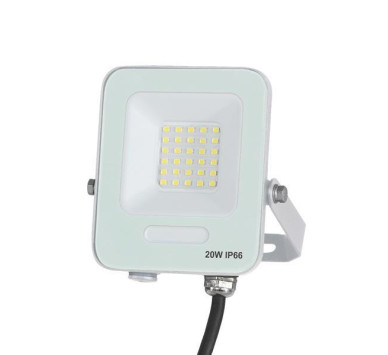 ΠΡΟΒΟΛΕΑΣ LED SMD 20W ΛΕΥΚΟΣ IP66 6500K PLUS