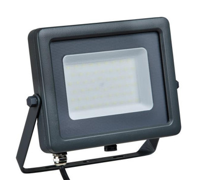 ΠΡΟΒΟΛΕΑΣ LED SMD 50W ΜΑΥΡΟΣ IP66 80-265V 6500K PLUS