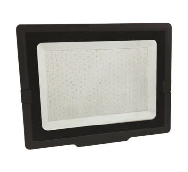 ΠΡΟΒΟΛΕΑΣ LED 300W SMD SLIM 220-240V 4000K ΜΑΥΡΟΣ IP65 PLUS