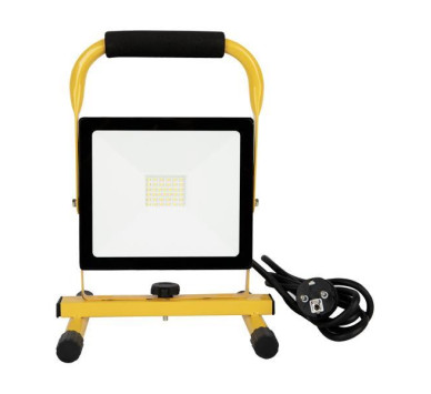 ΠΡΟΒΟΛΕΑΣ LED 30W SMD ΦΟΡΗΤΟΣ 4000K IP65 ΜΑΥΡΟΣ PLUS