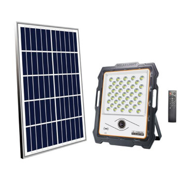 ΠΡΟΒΟΛΕΑΣ LED 100W SMD ΗΛΙΑΚΟΣ ΜΕ ΚΑΜΕΡΑ DC5V 6500K IP65 ΜΑΥΡΟΣ PLUS