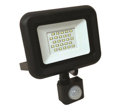 ΠΡΟΒΟΛΕΑΣ LED 20W SMD ΜΕ ΠΕΡΙΣΤΡΕΦΟΜΕΝΟ ΑΝΙΧΝΕΥΤΗ ΚΙΝΗΣΗΣ ΜΑΥΡΟΣ IP44 4000K PLUS