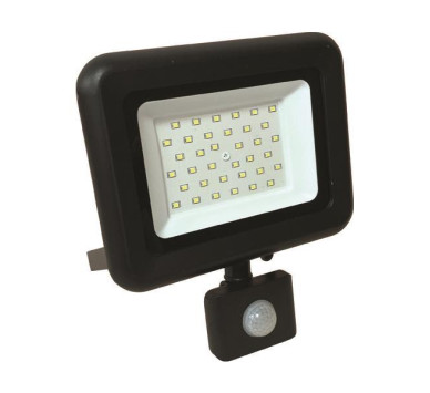 ΠΡΟΒΟΛΕΑΣ LED 30W SMD ΜΕ ΠΕΡΙΣΤΡΕΦΟΜΕΝΟ ΑΝΙΧΝΕΥΤΗ ΚΙΝΗΣΗΣ ΜΑΥΡΟΣ IP44 6500K PLUS