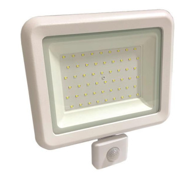 ΠΡΟΒΟΛΕΑΣ LED 50W SMD ΜΕ ΠΕΡΙΣΤΡΕΦΟΜΕΝΟ ΑΝΙΧΝΕΥΤΗ ΚΙΝΗΣΗΣ ΛΕΥΚΟΣ IP44 6500K PLUS
