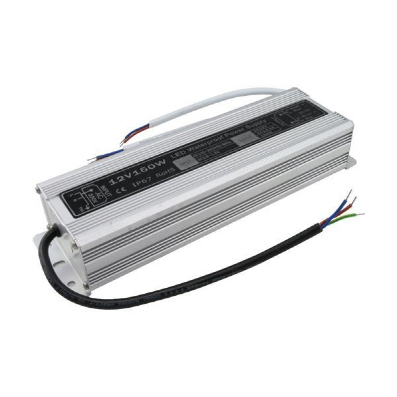 ΤΡΟΦΟΔΟΤΙΚΟ ΜΕΤΑΛΛΙΚΟ 12V DC 150W IP67 PLUS