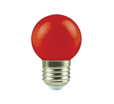 ΛΑΜΠΑ LED ΣΦΑΙΡΙΚΗ 1,8W E27 ΚΟΚΚΙΝΗ 175-265V