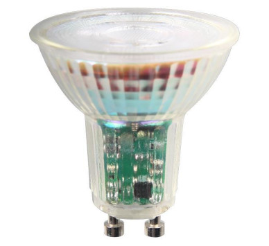 ΛΑΜΠΑ LED GU10 5.5W 550lm 6500K 38° 220-240V DIMMABLE ΓΥΑΛΙ