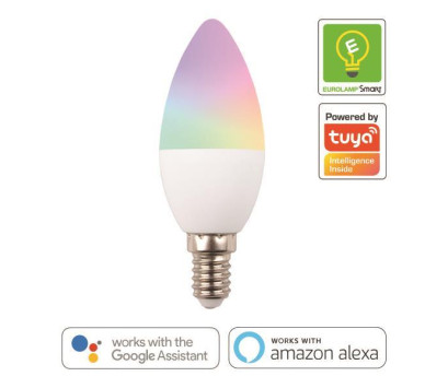 ΛΑΜΠΑ LED SMART WiFi ΚΕΡΙ 6W Ε14 RGBW 220-240V