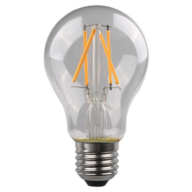 ΛΑΜΠΑ LED ΚΟΙΝΗ CROSSED FILAMENT 4.2W 480lm E27 3000K 220-240V CLEAR