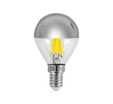 ΛΑΜΠΑ LED ΣΦΑΙΡΙΚΗ CROSSED FILAMENT 6.5W 806lm E14 2700K 220-240V DIMMABLE ΑΝΤΕΣΤΡΑΜΕΝΟΥ ΚΑΘΡΕΠΤΗ ΑΣΗΜΙ